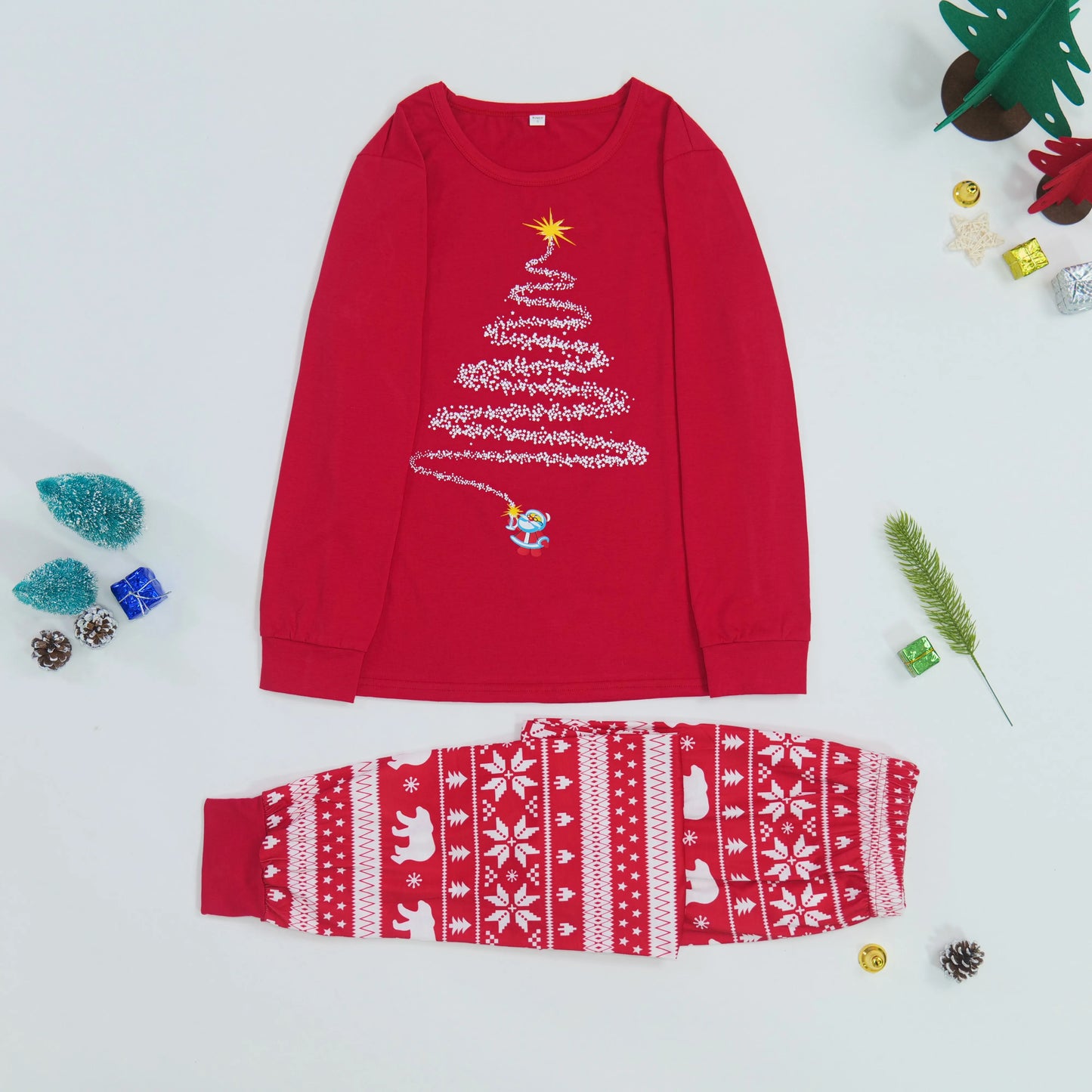 2025 New Family Christmas Pajamas Mom Dad Kids Matching Clothing Set Baby Romper Pjs Soft Loose 2 Pieces Suit Homewear Xmas Look