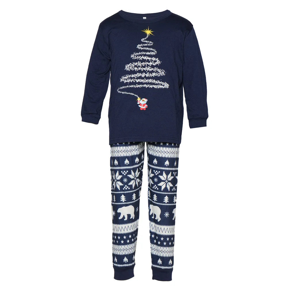 2025 New Family Christmas Pajamas Mom Dad Kids Matching Clothing Set Baby Romper Pjs Soft Loose 2 Pieces Suit Homewear Xmas Look