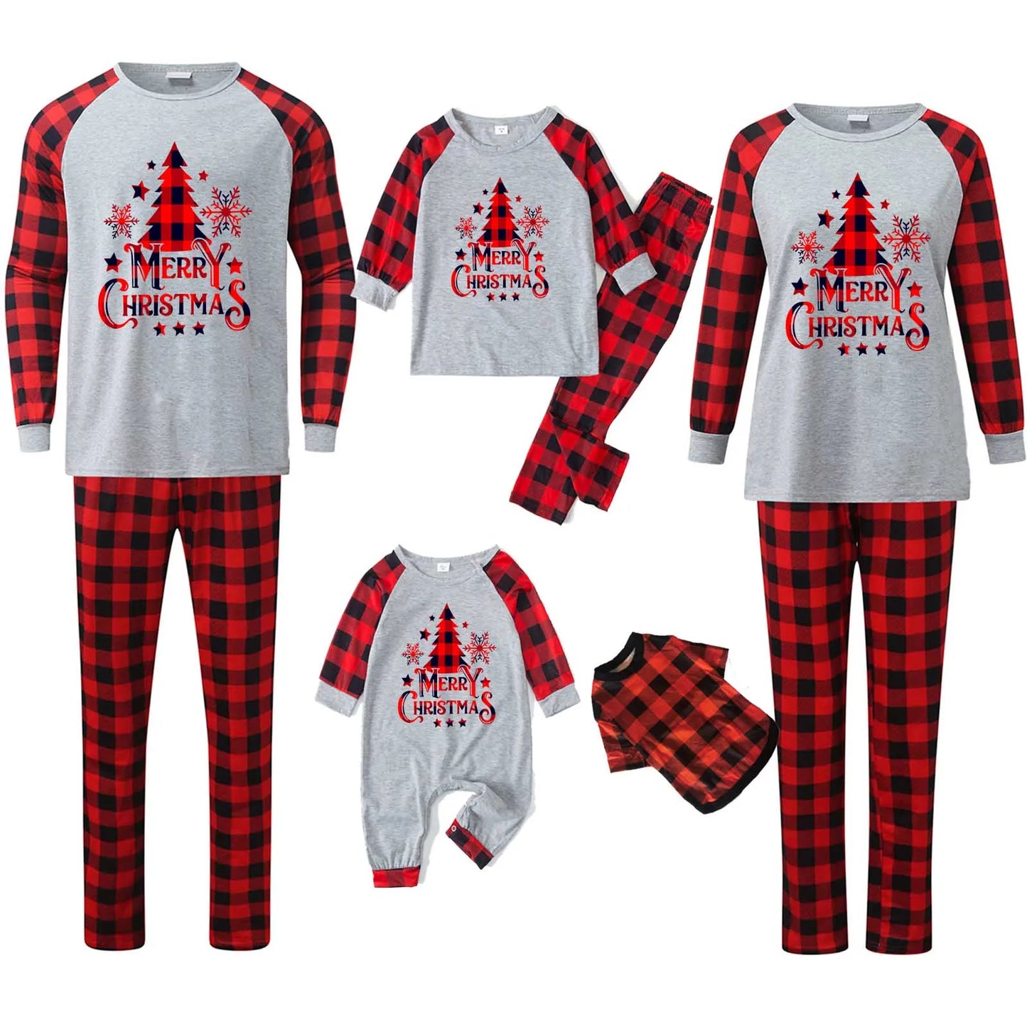 Christmas Tree Print Pjs Family Matching Outfits Boys Girls Pajamas Mother Father Kids Clothing Set Soft Loose Pijamas Xmas Look