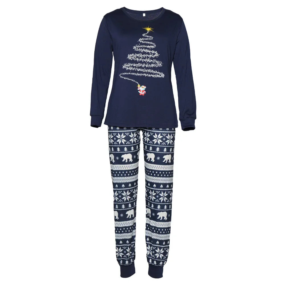 2025 New Family Christmas Pajamas Mom Dad Kids Matching Clothing Set Baby Romper Pjs Soft Loose 2 Pieces Suit Homewear Xmas Look