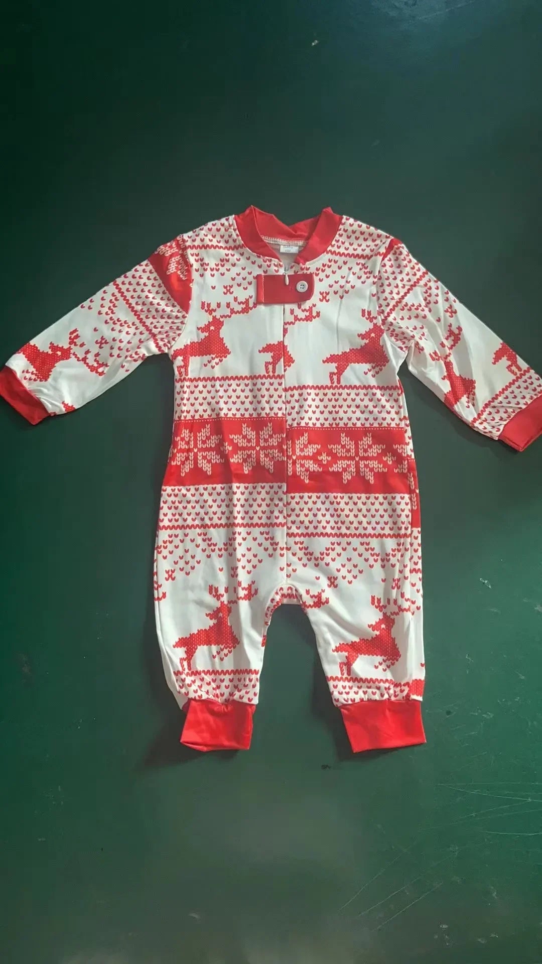 2025 Winter Christmas Look Wear All Elk Print Family Matching Outfits Mom Daughter Dad Son Pajamas Set Baby Romper Pjs Xmas Gift