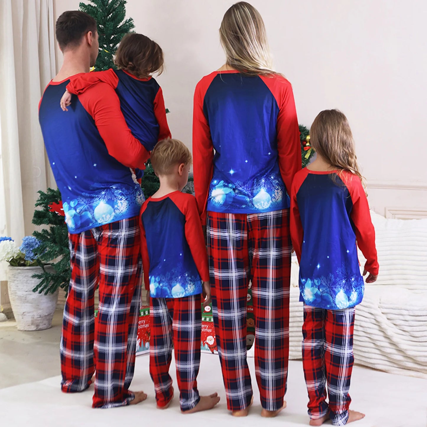 Family Christmas Pajamas Set Santa Elk Print Mother Father Kids Matching Outfits 2 Pieces Suit Sleepwear Baby Romper Xmas Look