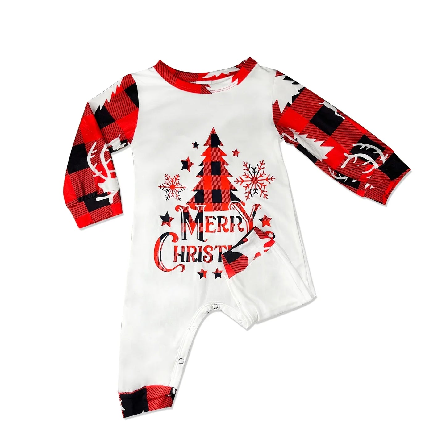 New 2025 Year's Costume for Family Christmas Pajamas Set Elk Print Mom Daughter Dad Son Matching Clothes Soft Sleepwear Xmas Look Pjs