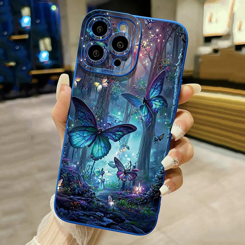 Samsung Galaxy Phone Case Glow In The Dark Butterfly
