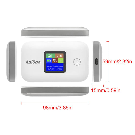 Mobile WIFI Router 150Mbps 4G LTE Wireless Router 3000mA Portable Pocket MiFi Modem Mobile Wifi Hotspot with Sim Card Slot
