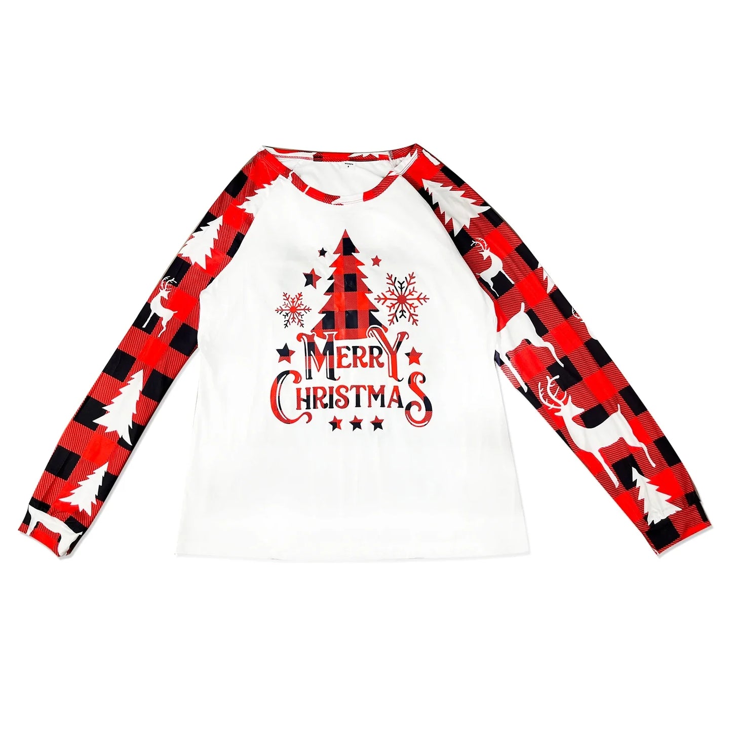 New 2025 Year's Costume for Family Christmas Pajamas Set Elk Print Mom Daughter Dad Son Matching Clothes Soft Sleepwear Xmas Look Pjs