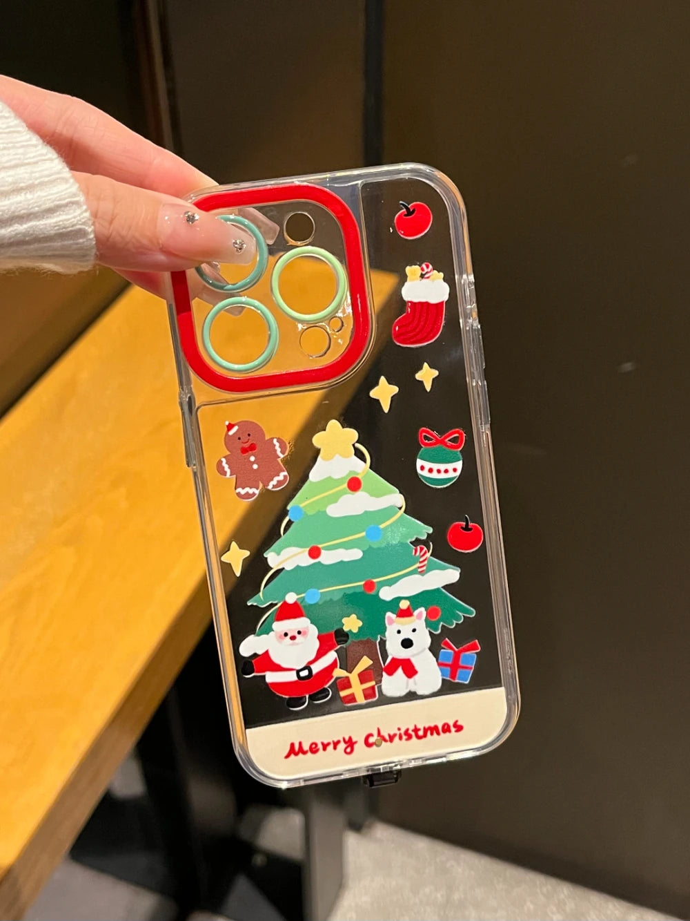 Christmas Elk Snowman Santa Claus Phone Case For iPhone 11 12 13 14 15 16 17 Pro Max Air Plus Cover